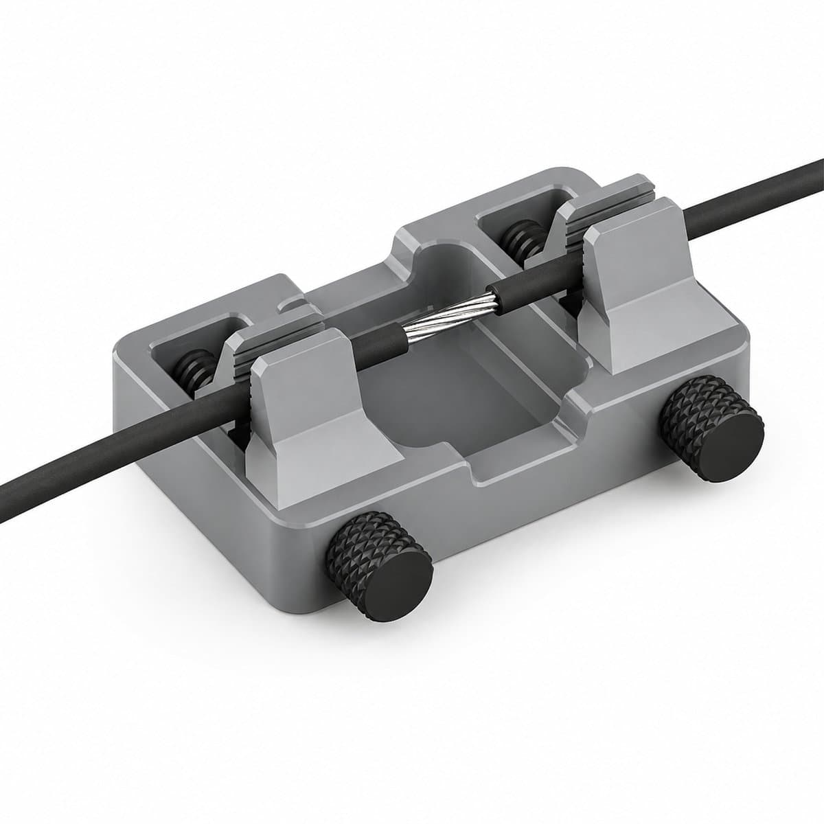 Universele Soldeer Kabelhouder - Precisie Kabel Klem Voor Solderen - Handsfree Elektronica Tool - Draad Fixeerhouder Voor Reparatie En DIY Projecten - Compact En Verstelbaar Ontwerp 10x6x4cm - Grijs