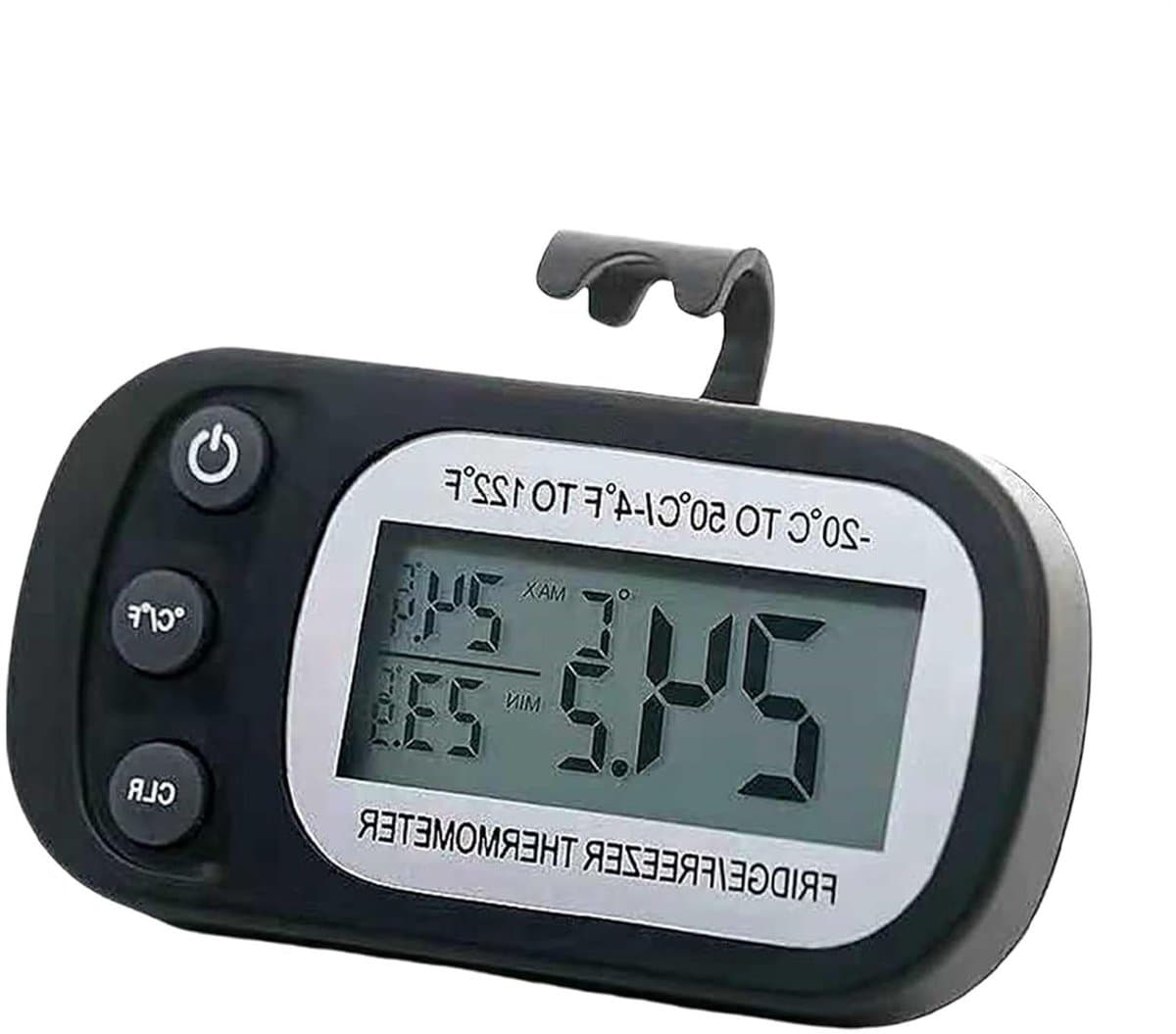 Temperatuurmeter Koelkast - Vriezer Monitor - Voedsel Vers Houden - Max Min Registratie - 9 x 7 x 3 cm