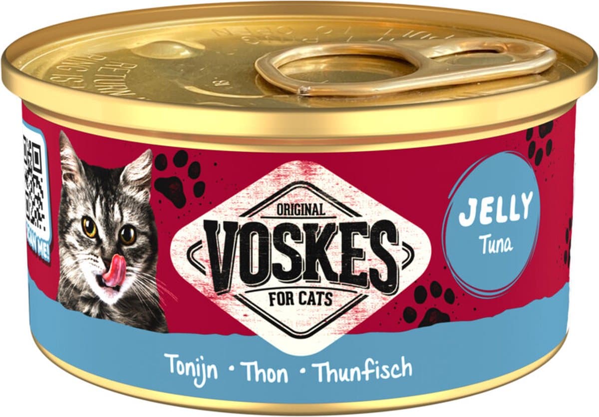 48x Voskes Kattenvoer Nat Tonijn 85 gr
