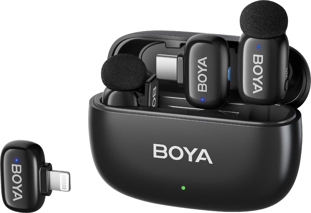 Boya Mini Ultra-Mini Zwart (Usb C en Lightning)
