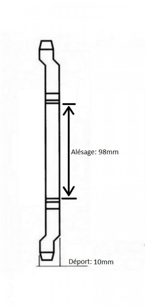 tandwiel 48 dts steek 415 ø98mm cyclo mbk 51 voor bromfiets nieuw