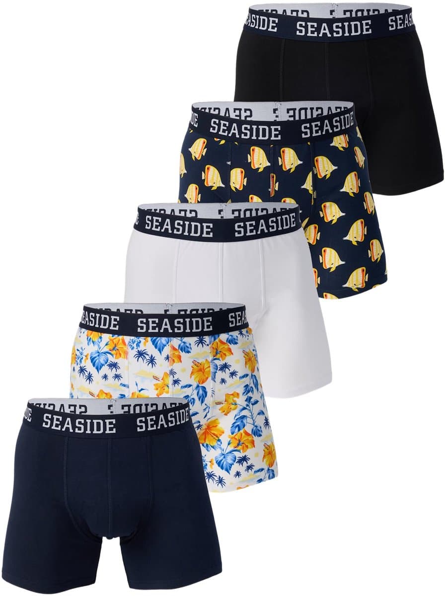 Seaside Classic Boxershorts 5-pack – Vrijetijdskleding heren – Maat L