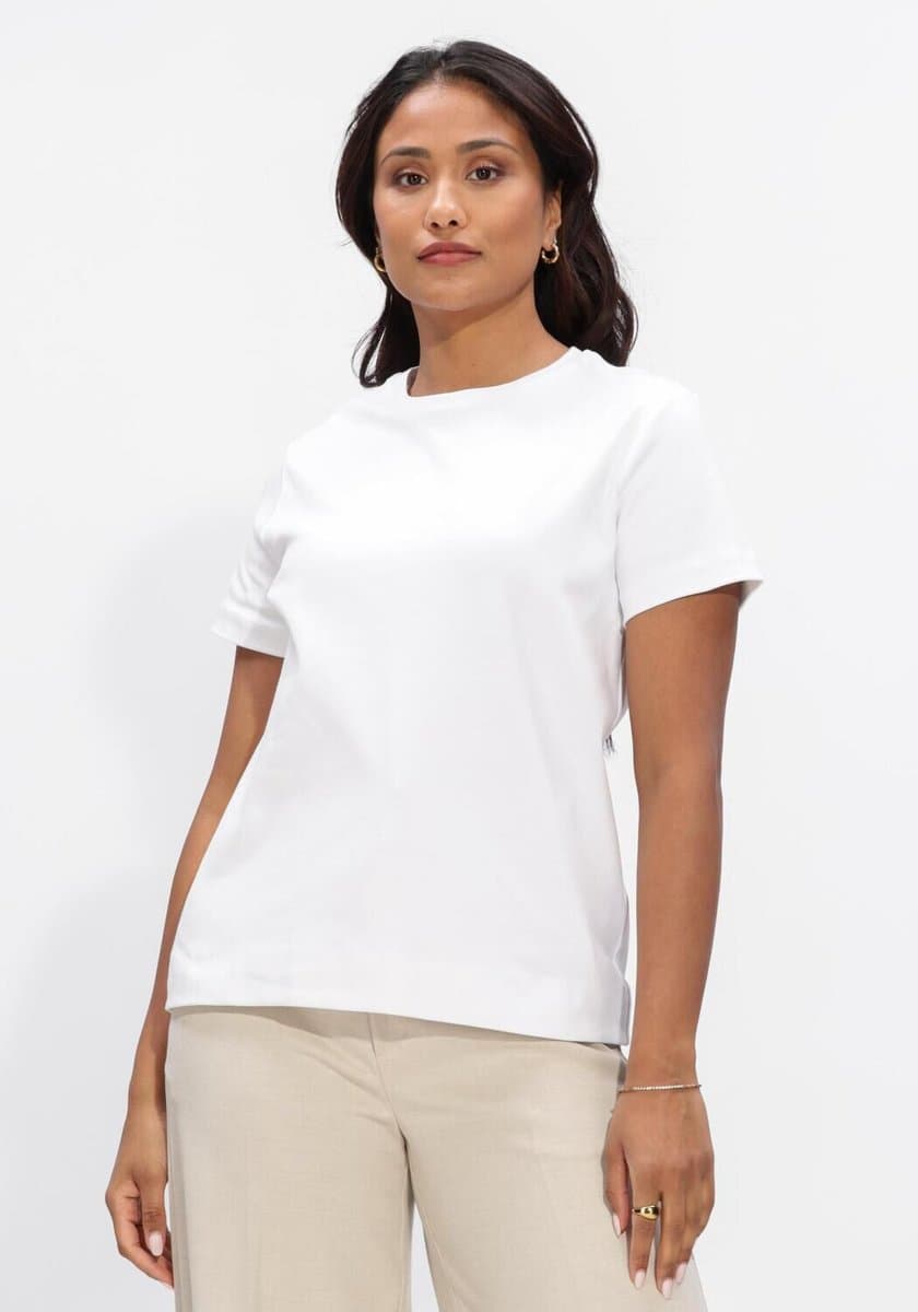 INWEAR Lukeiw Base Tee Tops & T-shirts Dames - Shirt - Wit - Maat XS