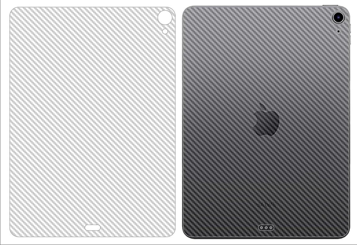 Allecto- Rugbeschermer Film - Zacht - Ultradun - Anti-vingerafdruk - Antislip - Geschikt voor iPad Air 13.3 inch 2024, 4 stuks 0,1 mm zachte rugfilm.