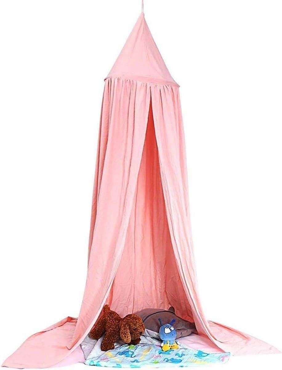 Ronde Chiffon Hemel voor Kinderkamer en Babybed - Speeltent en Muggennet