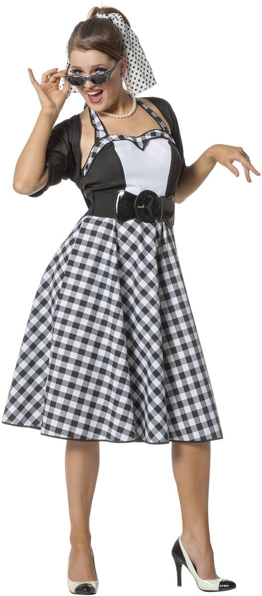 Rock en Roll kostuum dame - Maat 56