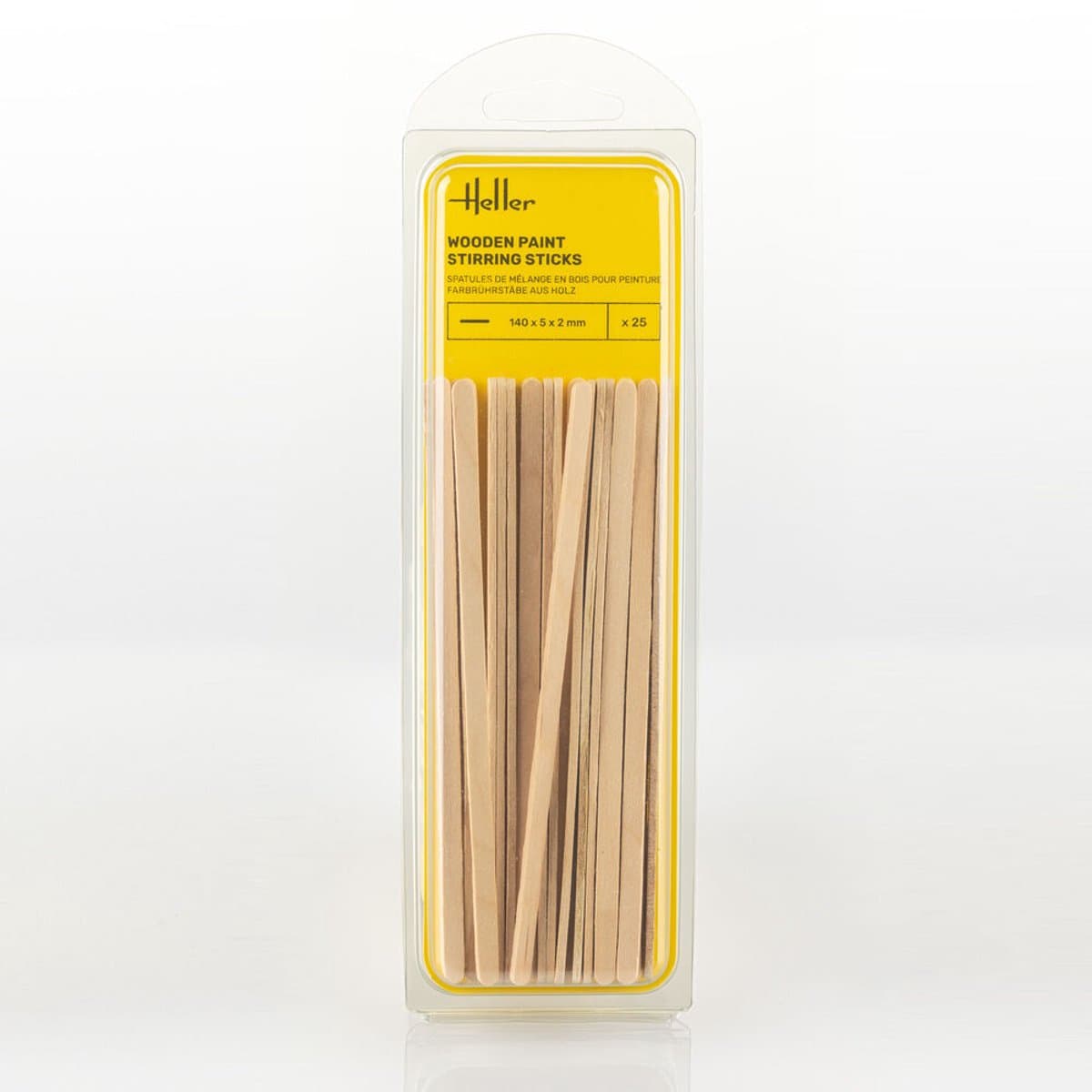 Heller Hobbybasisvoorwerp - 99018 Hobby Houten verfroerstokjes - 25 stuks Gereedschap