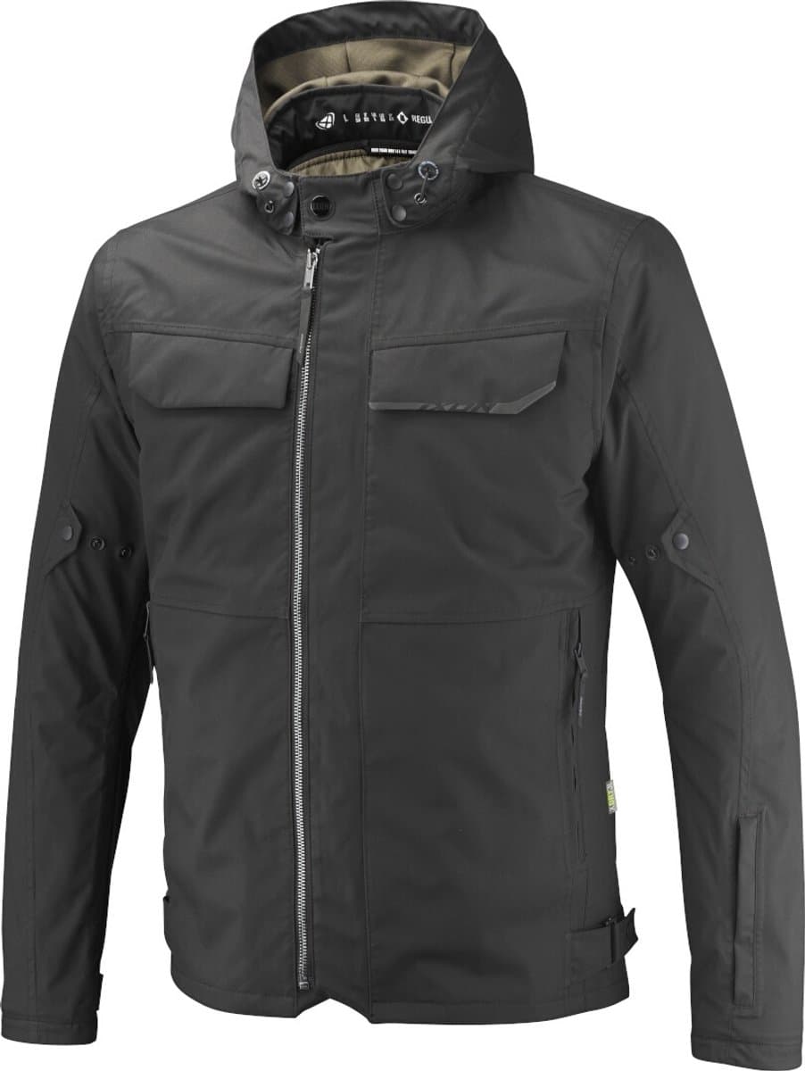 Ixon Walker Zwart Waterdichte Textiele Motorjas - Jas