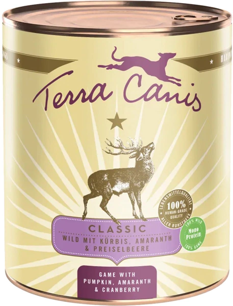 Terra Canis Classic Game with Pumpkin - 6 x 800 gram