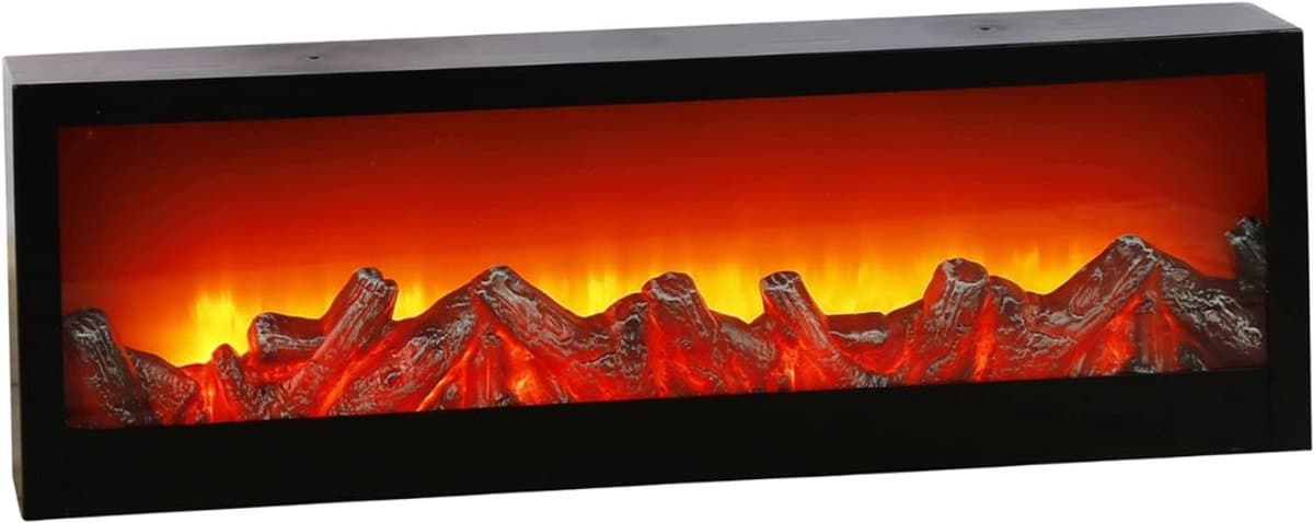 DailySupplies® Sfeerhaard Elektrisch - Tafelhaard voor Binnen & Buiten - Sfeerhaarden met Schouw - 60x20 CM