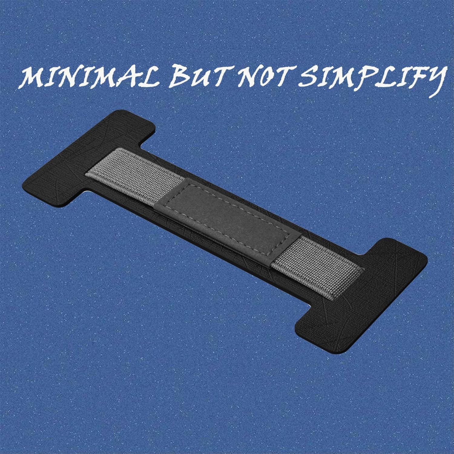 Type--polsband, geschikt voor Kindle, iPad, Kobo, BOOX en andere apparaten, eenvoudige polsband van PU-materiaal met zijdeachtig textuurdesign (blauw)