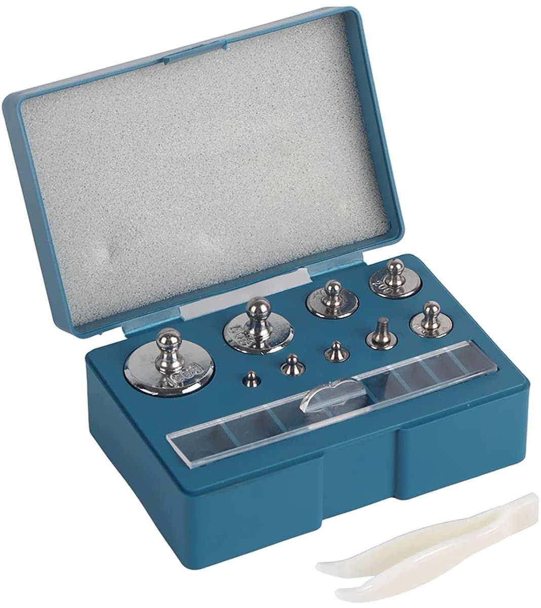 Kalibratiegewichtenset Kalibratiegewichten Staal Zilver 17Pcs 211.1G 10Mg 100G Gram Precisie Kalibratiegewichtenset Test Sieradenweegschaal