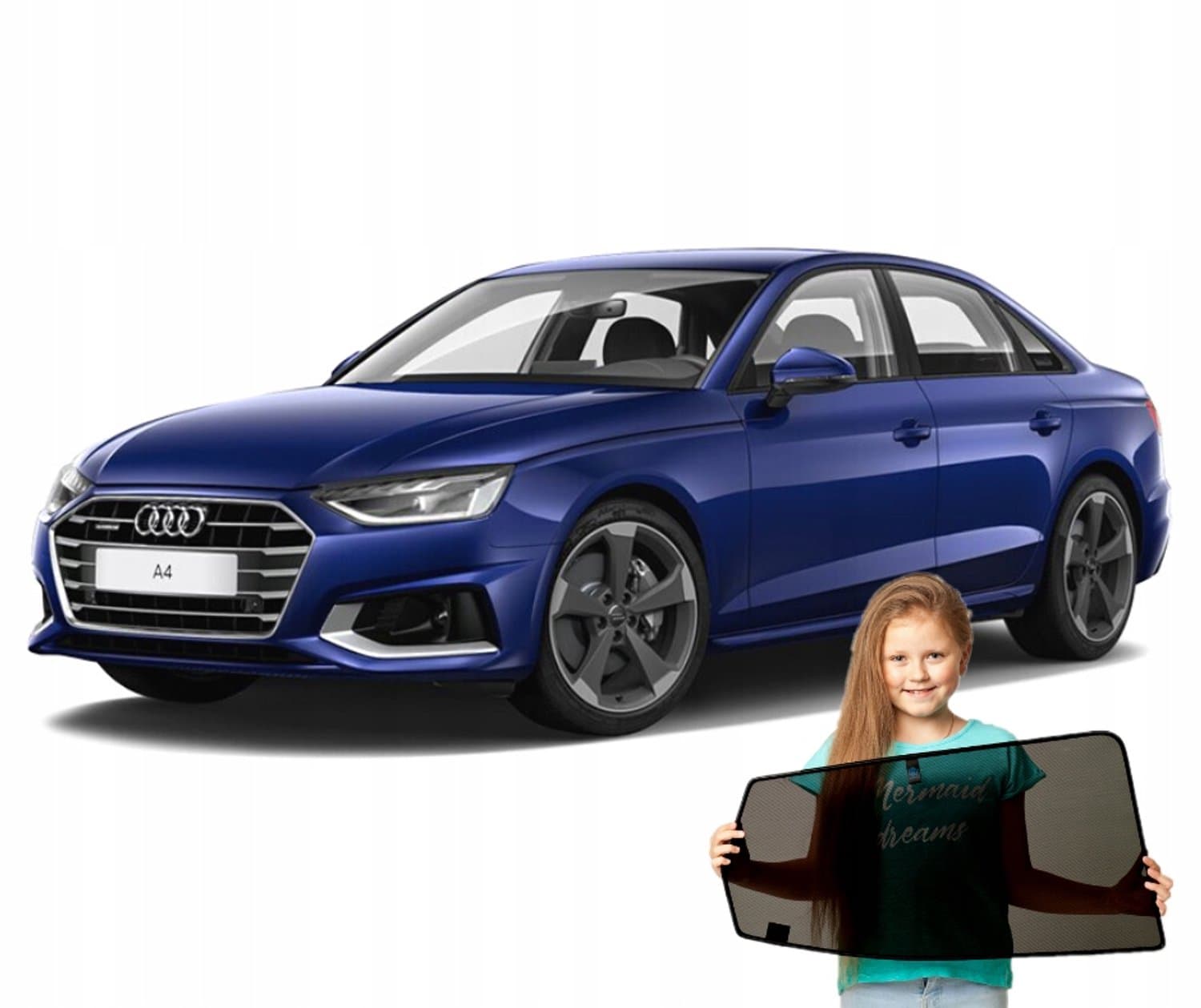 RayStop Zonneschermen Audi A4 B9 Sedan (2015-) - Set Achterruit