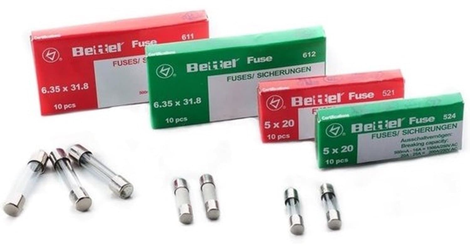 Traag werkende glaszekeringen - 2,5 A, 5x20 mm, 250 V - Pak van 10