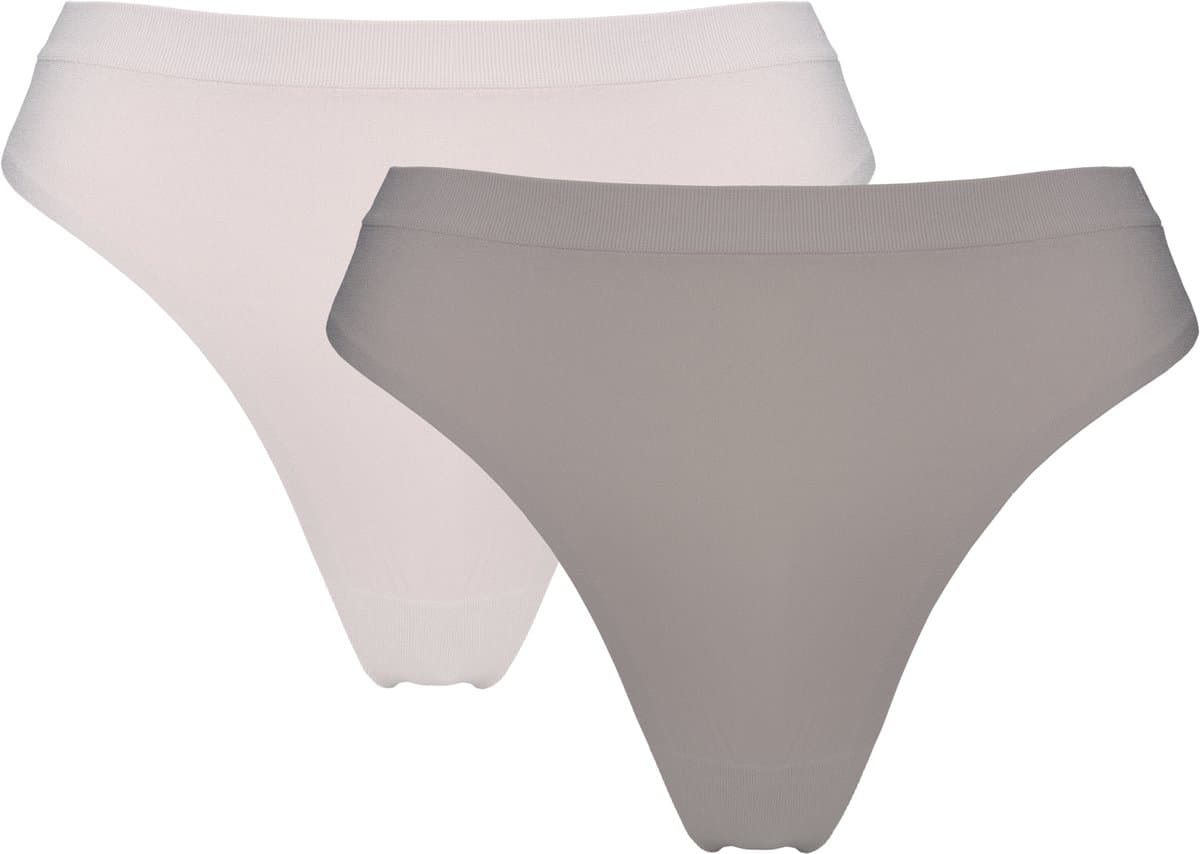 Esotiq Precious - Damesstring - 2-delige set - Beige en lichtbruin - XL