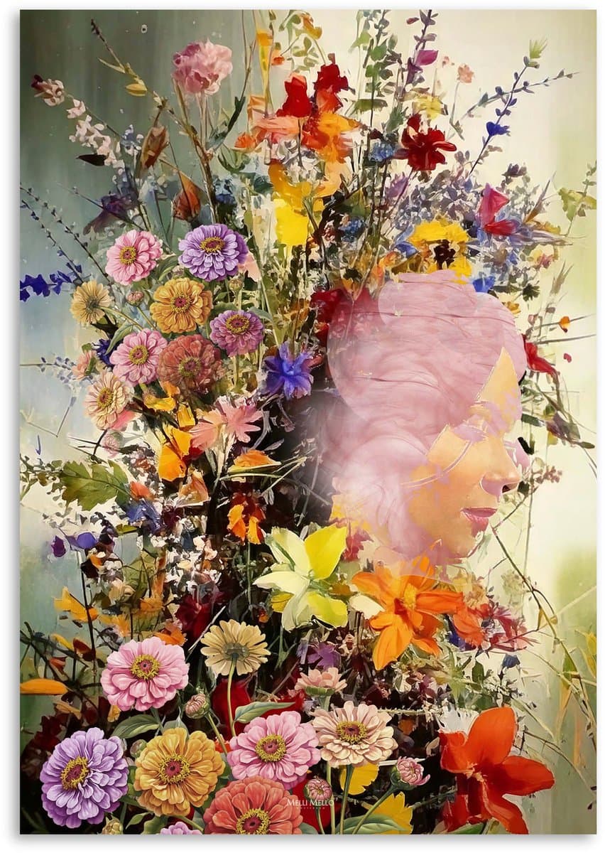Melli Mello Floral Muse Wall Art - Plexiglas / 80x120 cm