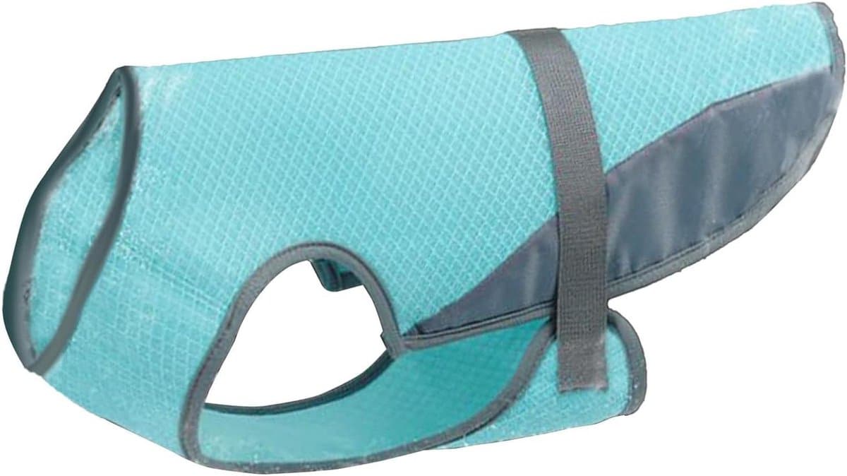 Koelvest Hond - Verkoelend Vest Puppy - Warm Weer Activiteiten - Ademend Mesh Materiaal - Maat L - Blauw