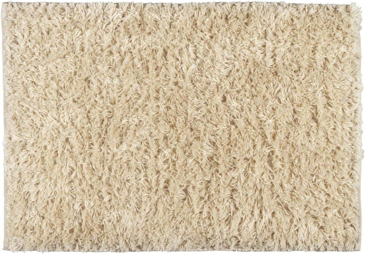 Badmat Lanas - Douchemat Schapenwol - Badkamer Comfort - Gemaakt van gerecycled PET - 60 x 90 cm - Ecru