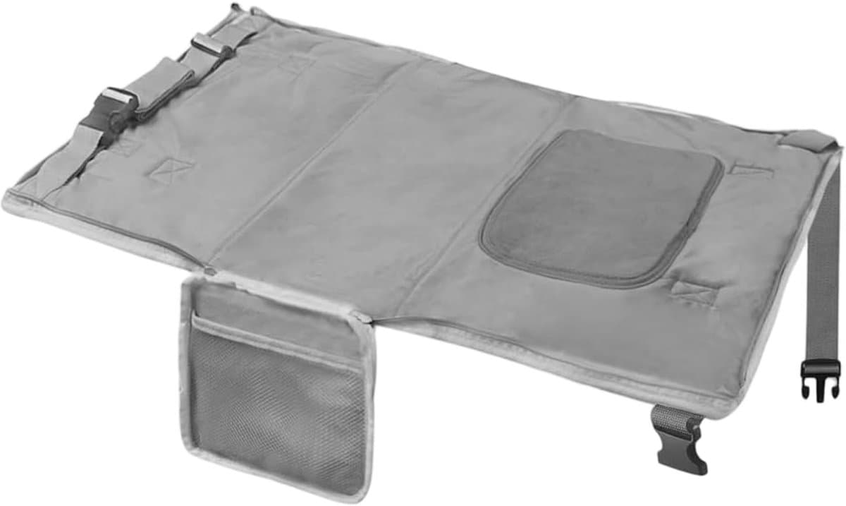 Peuter Vliegtuig Reisbed - Draagbare Slaapmat - Reizen Met Kinderen - Compact Opvouwbaar - 76x43 cm - Grijs