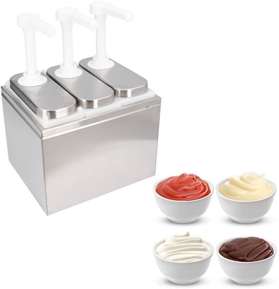Aladdien - Sausdispenser - Ketchup Pomp - Ideaal voor Keuken en Restaurant - 3