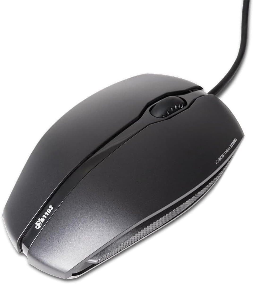 Ergonomische USB Optische Muis - 1000 DPI - Bedraad - Zwart