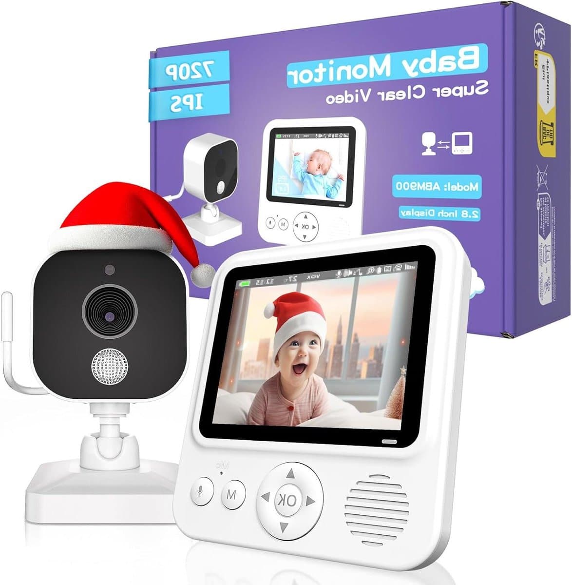 Babyfoon met Camera - Baby Monitor Videobabyfoon - Baby in de gaten houden - Geen WiFi 100% Privacy