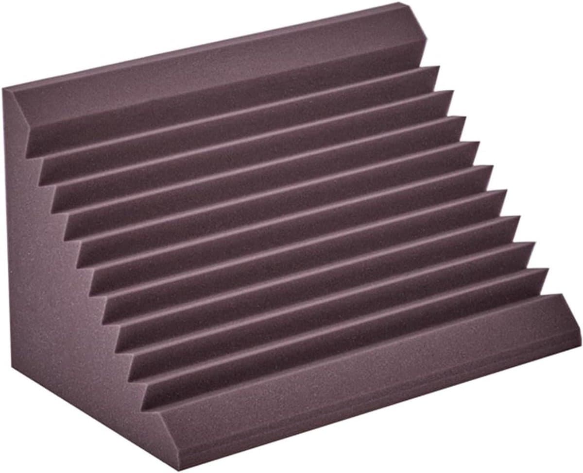 Akoestisch Schuim - Geluidsisolatie Katoen - Geluidsverbetering Kamer - Laagfrequent Geluidsabsorberend - 30x30x10 cm - Paars