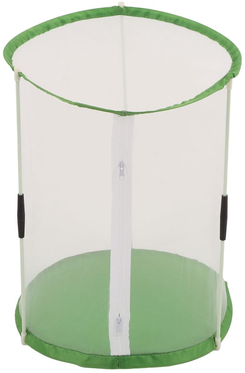 Dailygoods- Vlinderhabitat Professioneel - Opvouwbare Insectenkooi - Transparante Behuizing - 12,4 x 12,4 x 15,7 Inch - Waterdicht - Ademend Mesh - Vlinderkooi