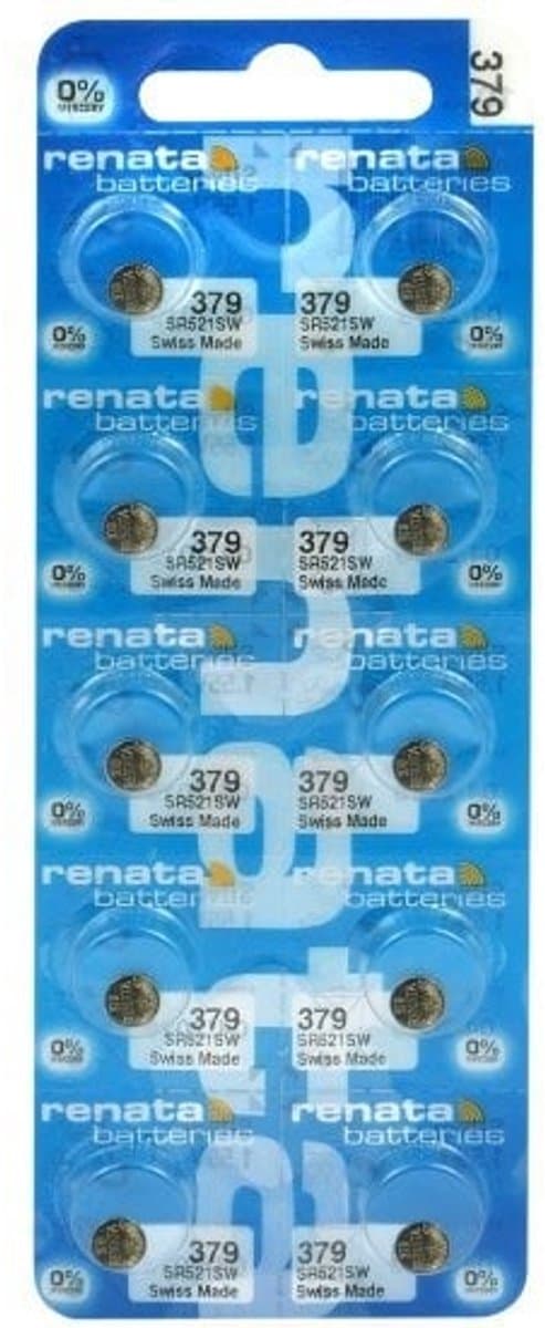 SR521SW Horloge batterij 379 Renata 10 stuks