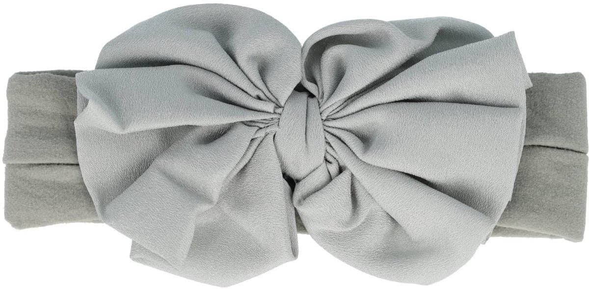 Haarsoires Haarband Sierband - Strikje 10cm - Baby - Grijs