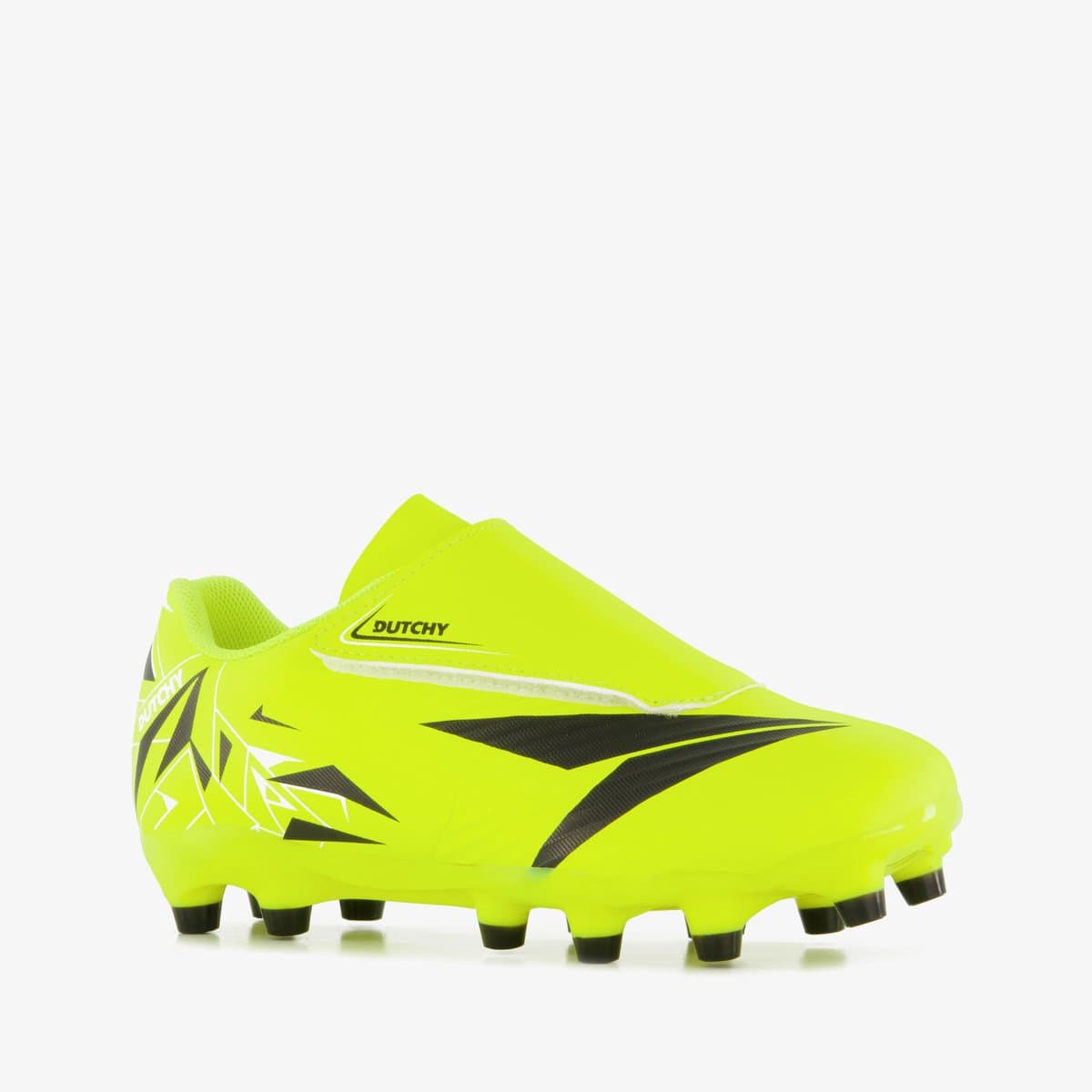 Dutchy FG kinder voetbalschoenen geel zwart - Maat 30 - Uitneembare zool
