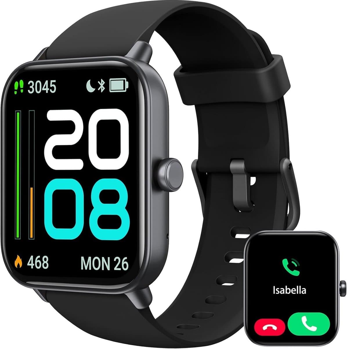 Smartwatch Dames met Bellen, 1.8" Touchscreen, Alexa, WhatsApp & Volledige Fitnesstracking (Hartslag, Slaap, Stappenteller) - IP68 Waterdicht