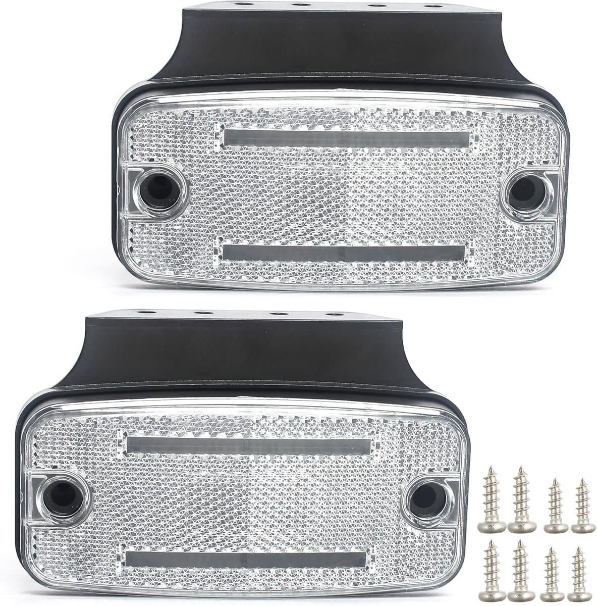 LED Zijlampen 12V/24V - Witte Markeringslichten voor Auto's en Aanhangers