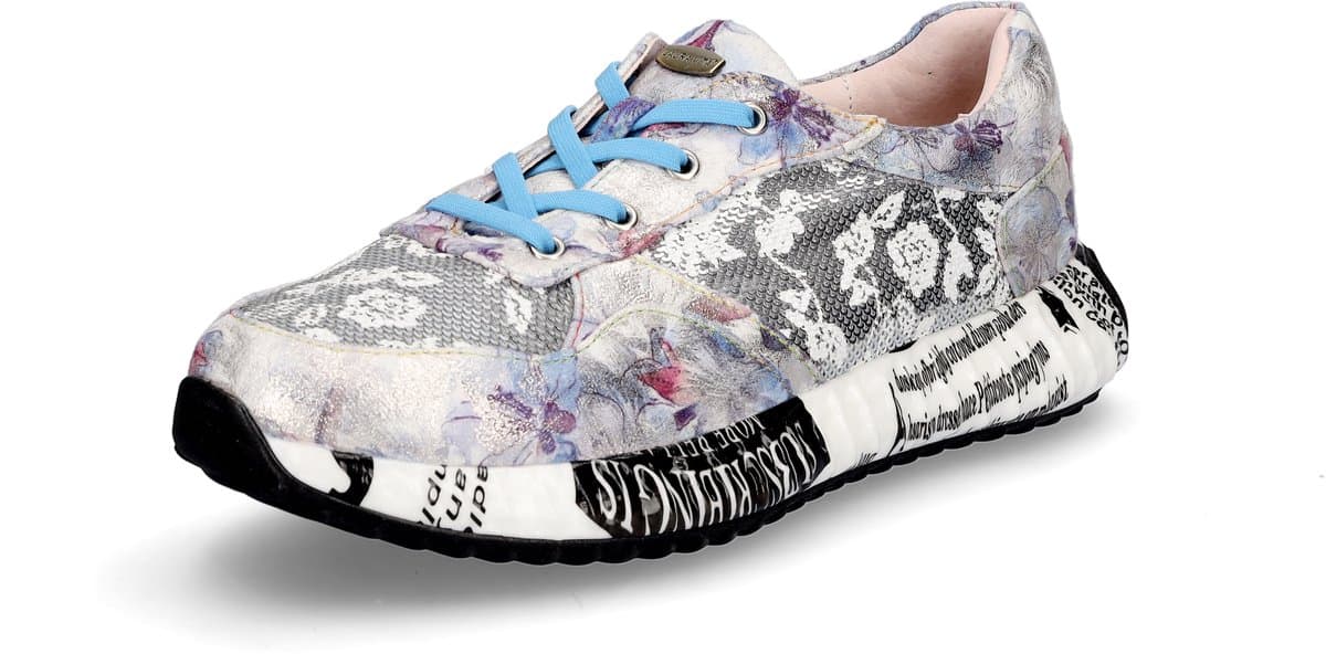 Laura Vita dames sneaker blauw multi