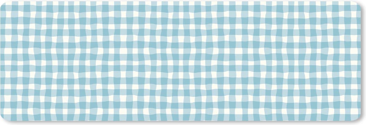 Muismat XXL 90x30 cm - Bureau onderlegger - Bureau mat Pastel - Blauw - Patronen - Bureaumat - Gaming mousepad xl - Bureaulegger groot - Computer deskmat