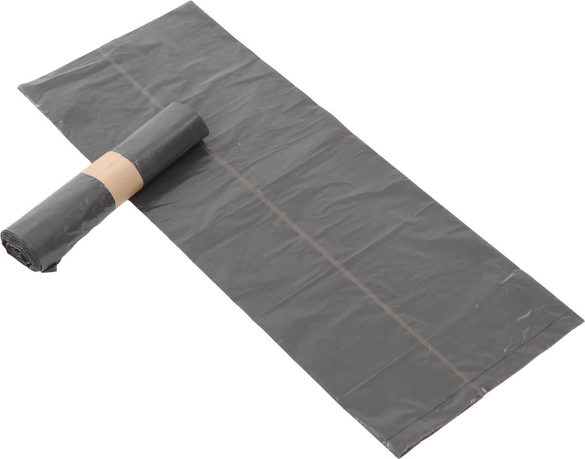 KOMO alternatief afvalzakken 60 liter grijs 60x80cm 15my - Doos 400 stuks