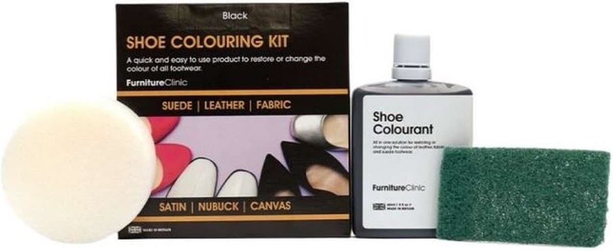 Schoenverf Donker Bruin – Complete Schoen Herstel Kit voor Leer, Nubuck & Canvas – Professionele Shoe Paint Set – Kleurhersteller voor Sneakers & Schoenen