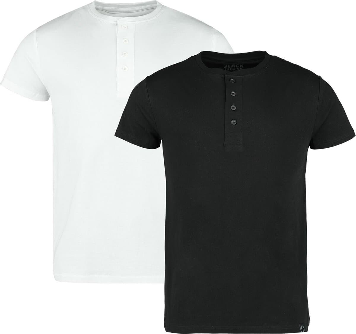 Black Premium by EMP Dubbelpak t-shirts in zwart en wit - Heren - XXL