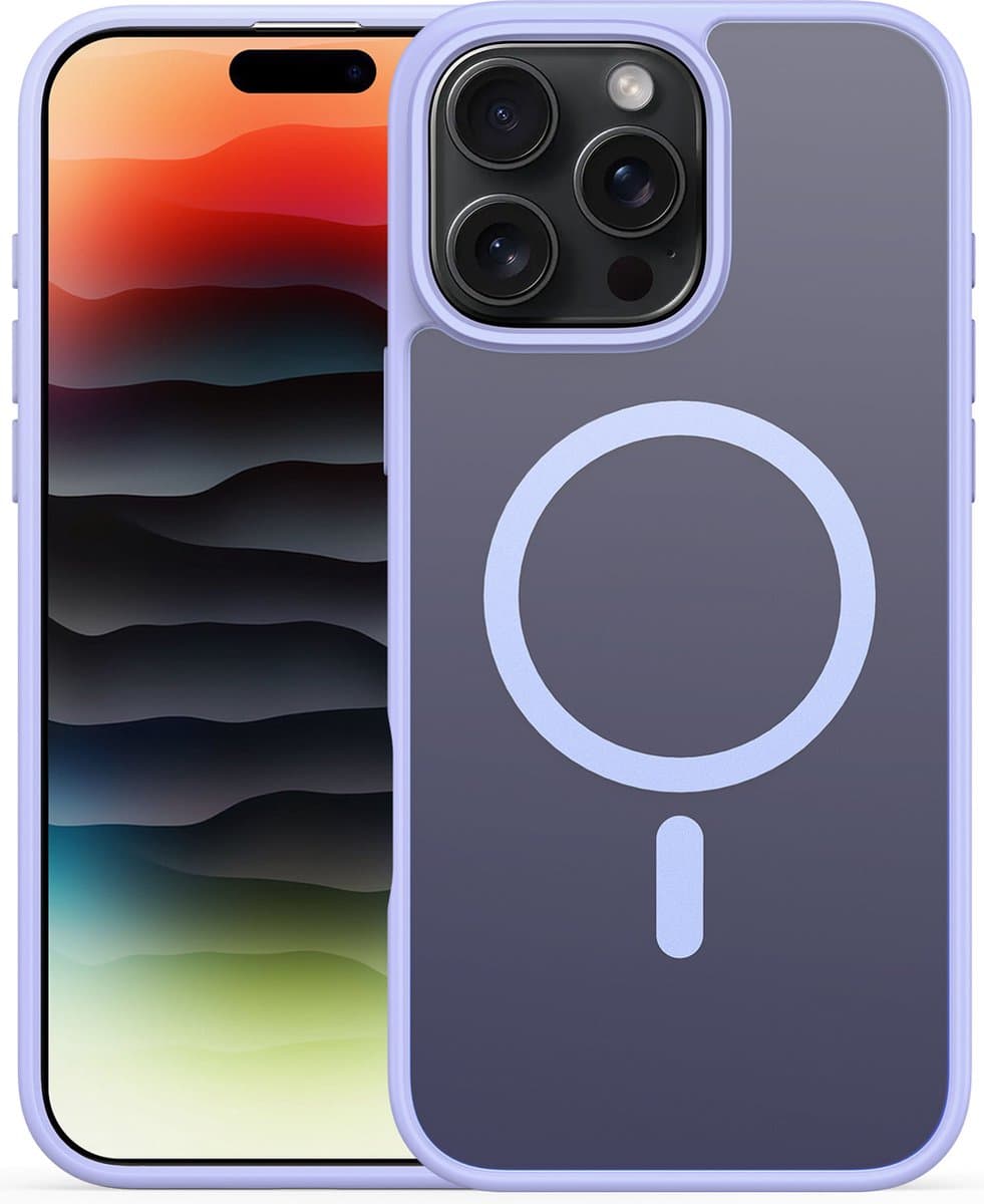 Dux Ducis - Telefoon hoesje geschikt voor de Apple iPhone 16 Pro Max - Back Cover - Yind Serie - Lichtpaars