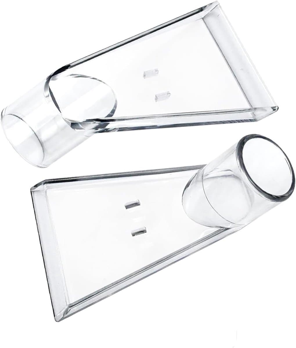 Stofzuigerkop Set - Reservemondstukken Universeel - Auto Interieur Reinigen - Transparant Zichtvenster - 2 Stuks 38mm - Transparant