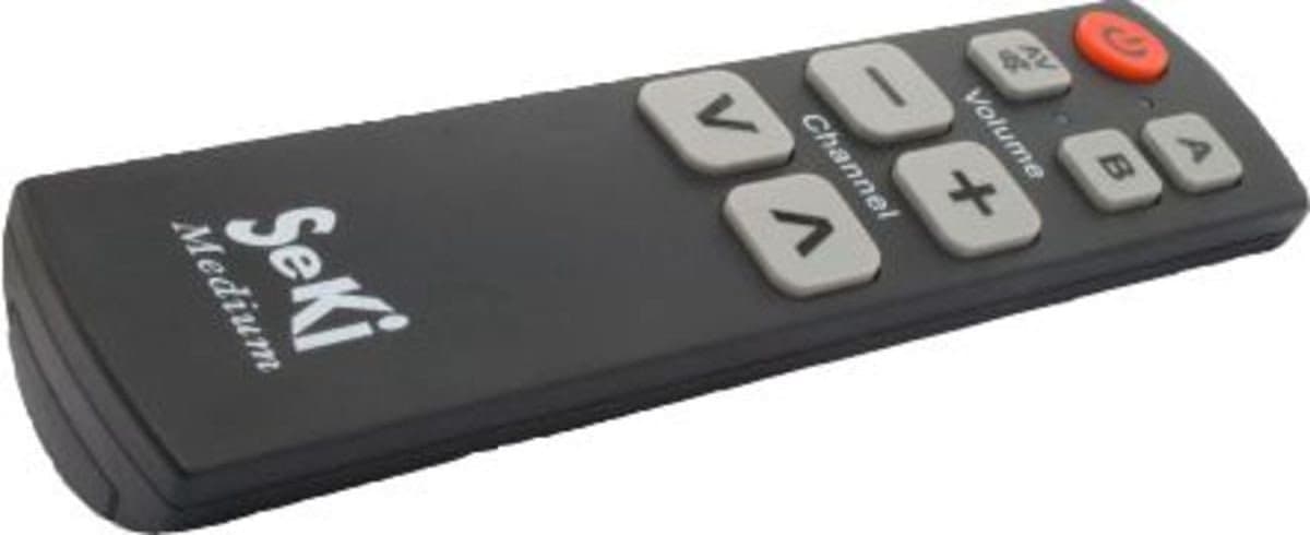 Universele Afstandsbediening - Leerbare Controller - Apparaten Bediening - Extra Grote Toetsen - 190 mm Lengte - Zwart