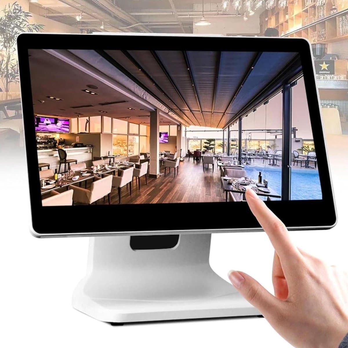 Smart Kassasysteem - Touchscreen Monitor - Winkel Beheer - Quad-core Processor - 15.6 Inch - Zwart