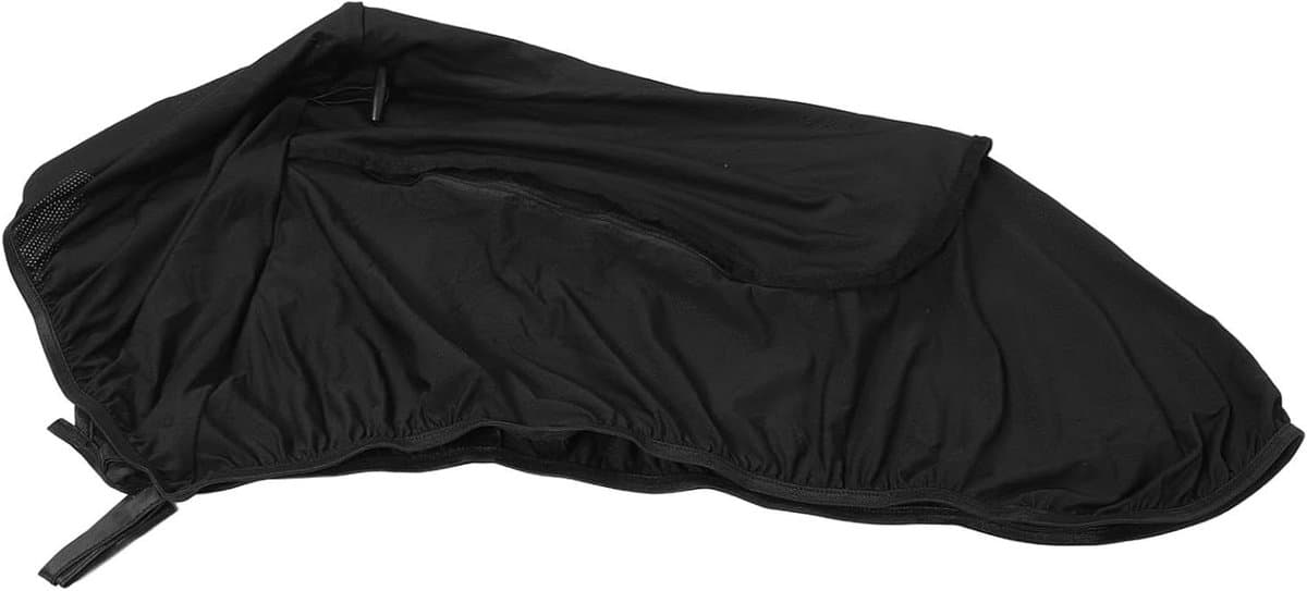 Buggy Zonnescherm Net - Kinderwagen Kap - Bescherming Tegen Zon - Ademende Meshconstructie - 72 x 45 cm - Zwart