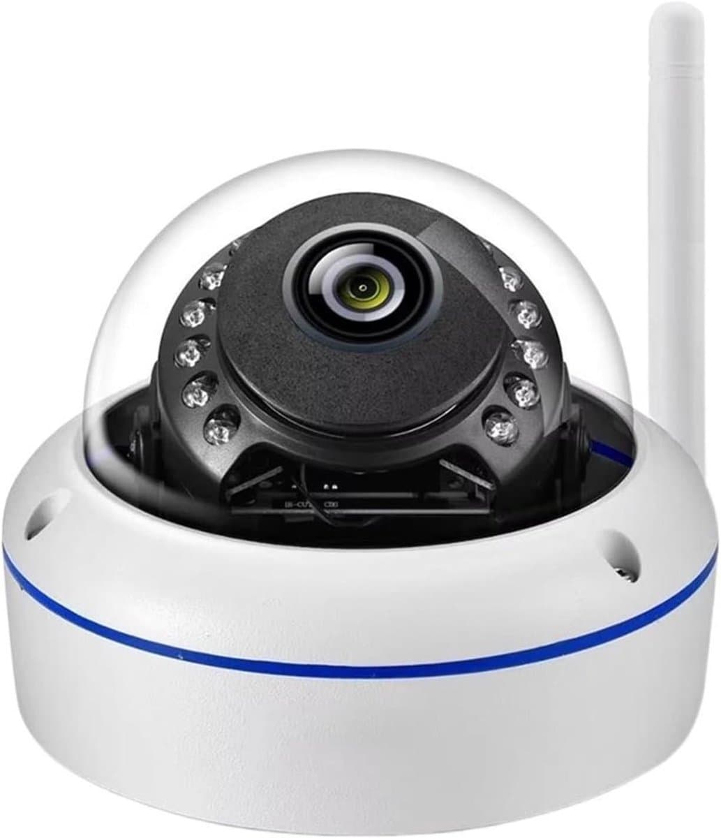 Beveiligingscamera - IP-camera Wifi - Huisbewaking Buiten - AI Auto Tracking - 5MP - Wit