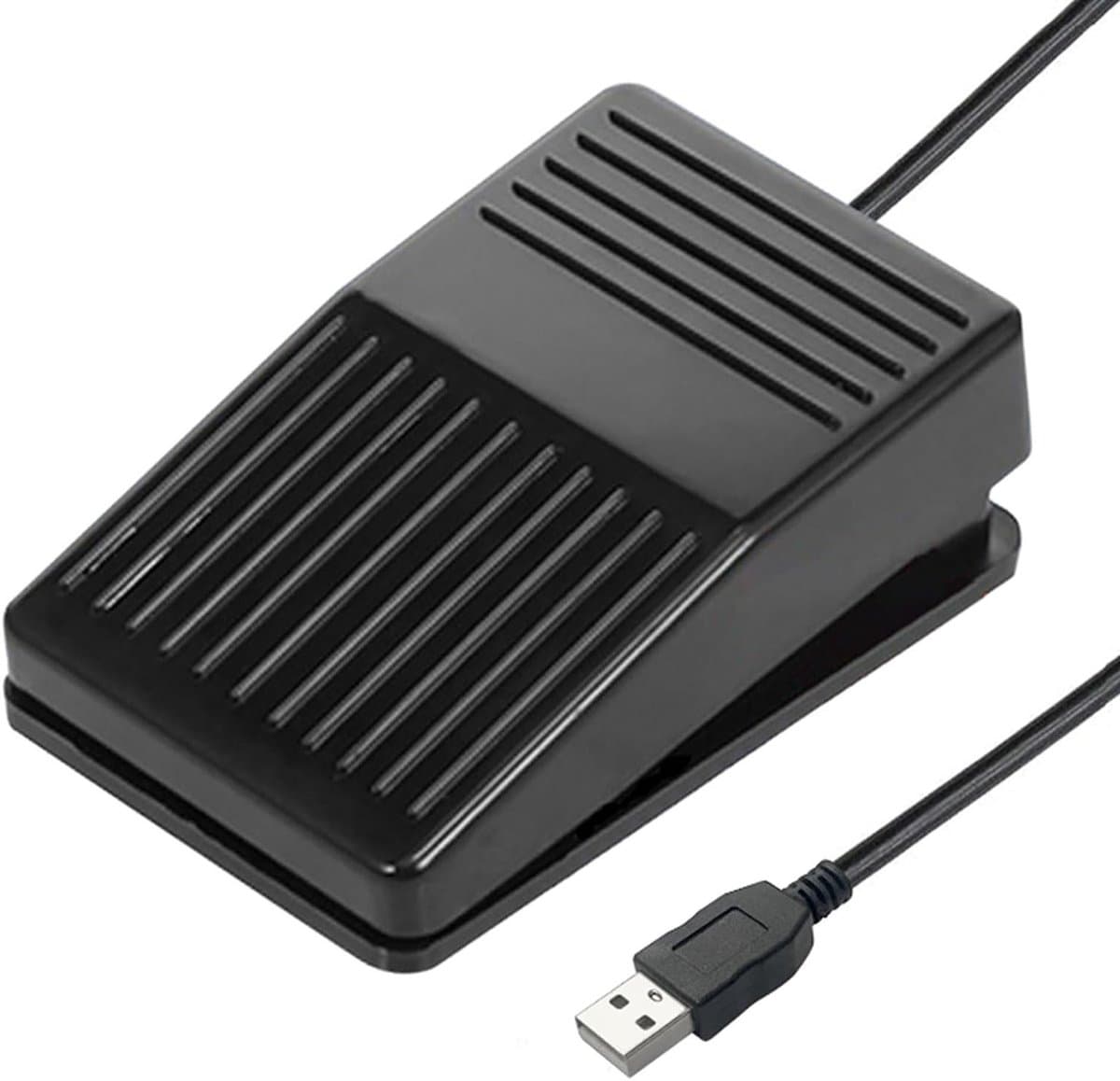 Programmeersbare Voetpedaal Schakelaar voor Gaming en Video Bewerking, USB Controller met Aanpasbare Sneltoetsen en Macro's, Waterdicht en Plug-and-Play voor PC