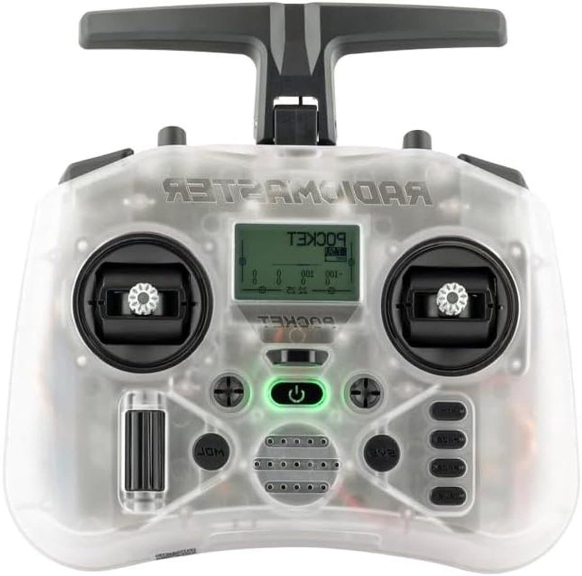 Draagbare Radio Zender - Afstandsbediening Controller - Hobby Modelbesturing - Opvouwbare Antenne - 157 mm Gevouwen - Transparant