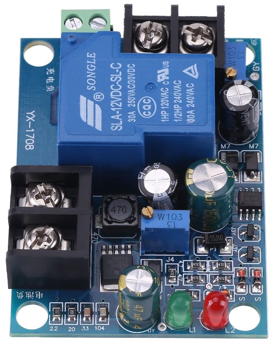 Jhubersproducts - Automatische Oplaadcontroller - 30A Module - Voor 12V/24V/36V/48V Batterijen - Efficiënt energiebeheer - Betrouwbare prestaties - Ge