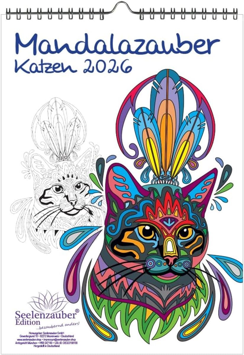 Kleurkalender Mandala - Tekenen Schilderen - Creatief Ontspannen - Doe-het-zelf Motieven - Formaat A4