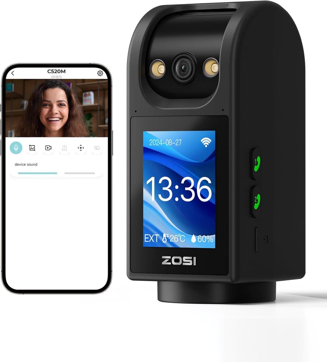 IP-beveiligingscamera Binnen 4MP Wifi Pan-Tilt voor Huisdieren en Kinderen met AI Bewegingsdetectie