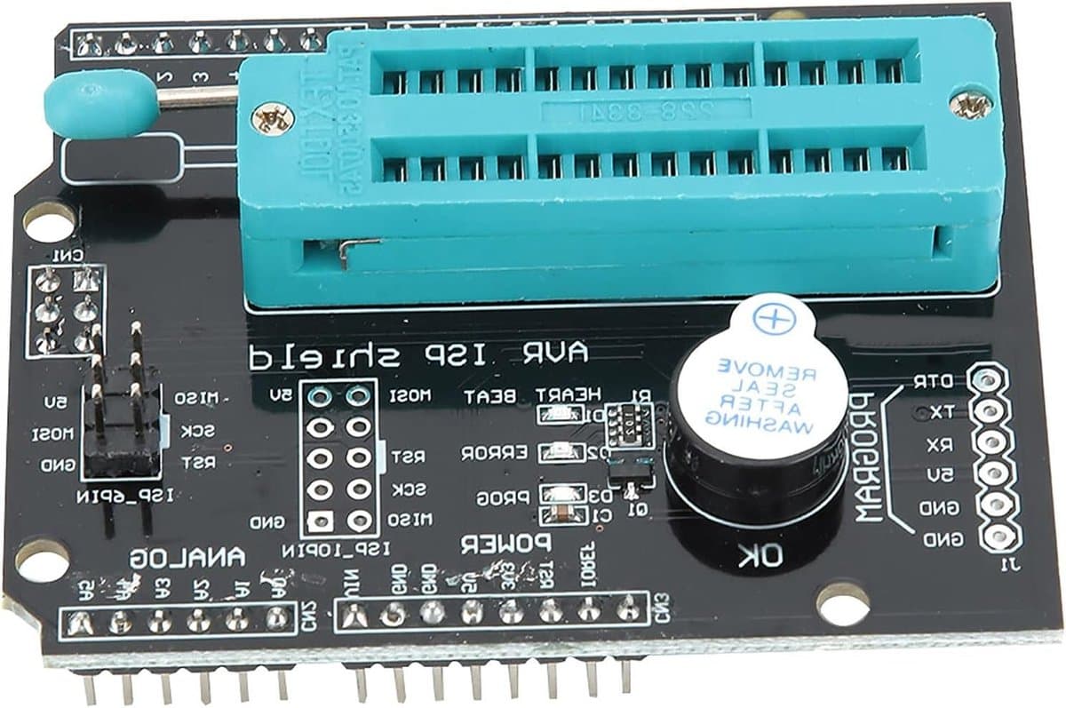 Programmeeruitbreidingsboard voor Atmega 328P, Atmega 168P en Atmega 8 met 28P Lock Seat, AVR ISP Shield voor het branden van bootloader en microcontroller programmeren